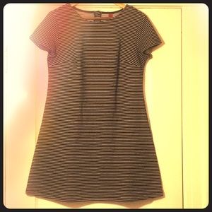 Mini dress navy striped